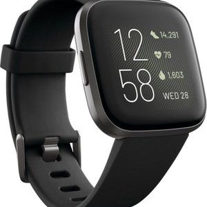 Fitbit - Versa 2 Health & Fitness Smartwatch - Carbon